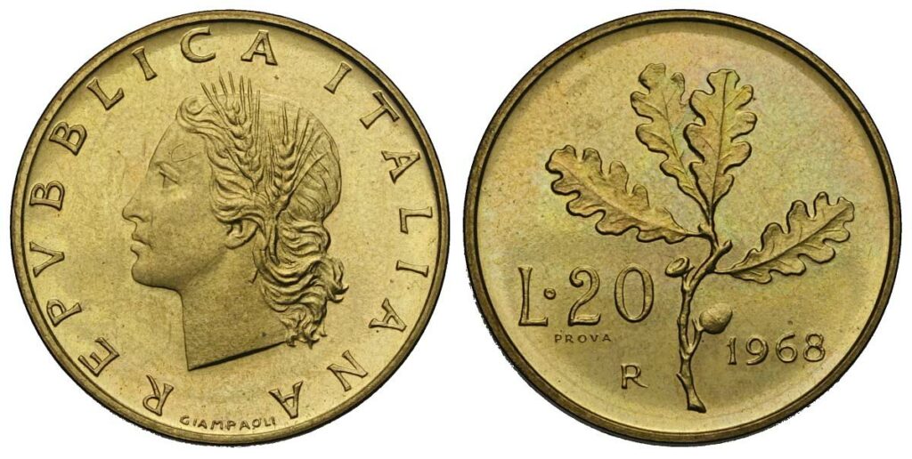 20 lire 1968 prova