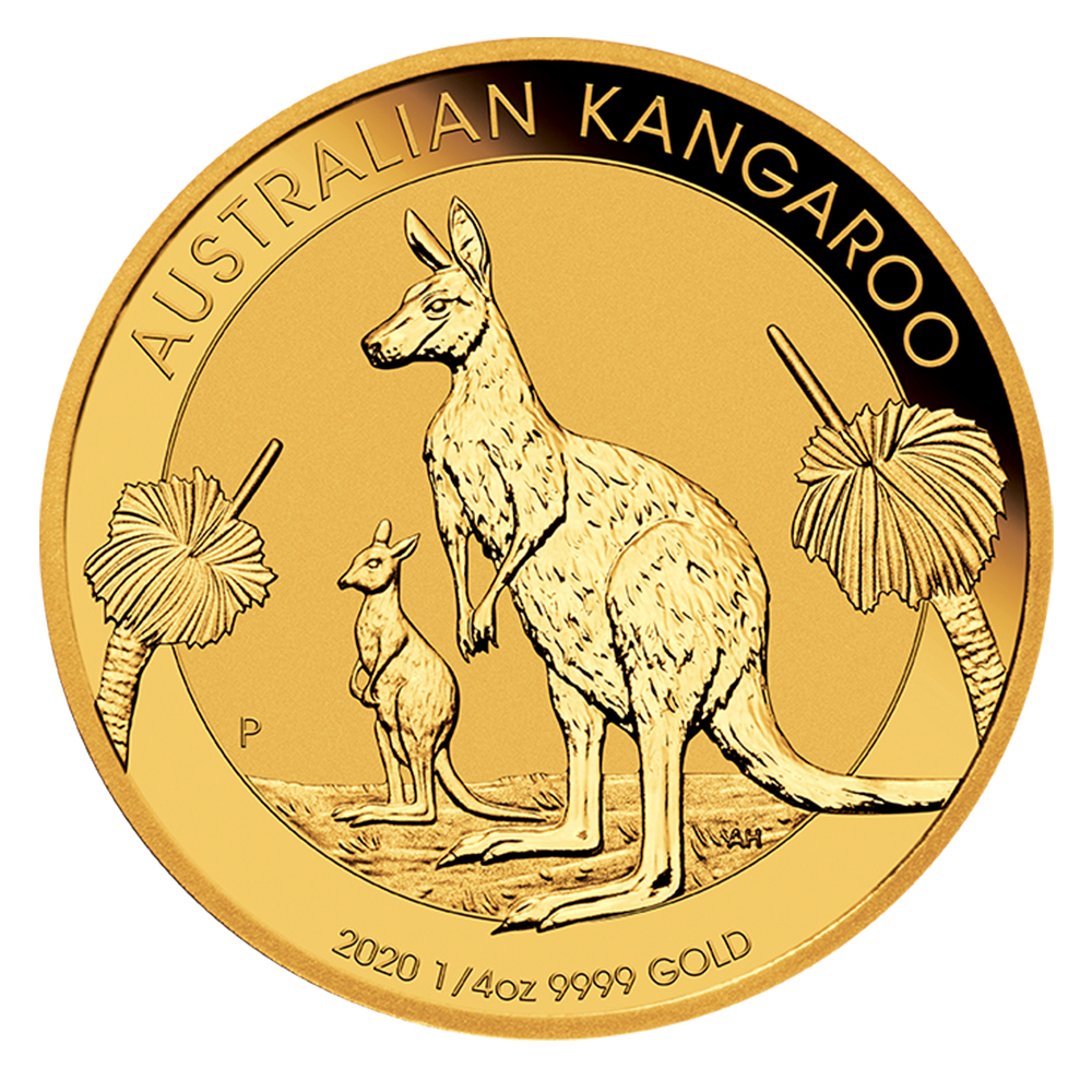moneta in oro kangaroo