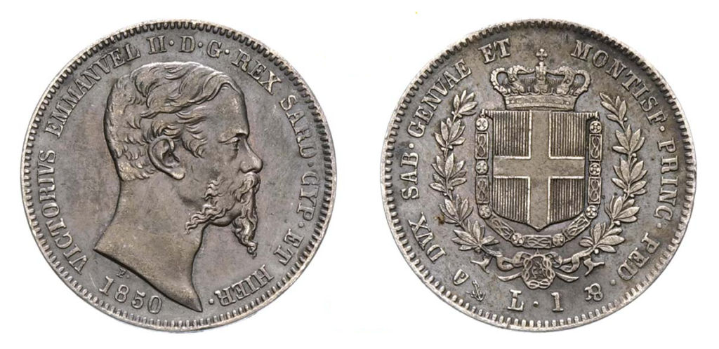 Lira in argento di Vittorio Emanuele I: moneta italiana rara