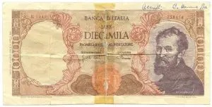 Banconota da 10.000 lire – Michelangelo