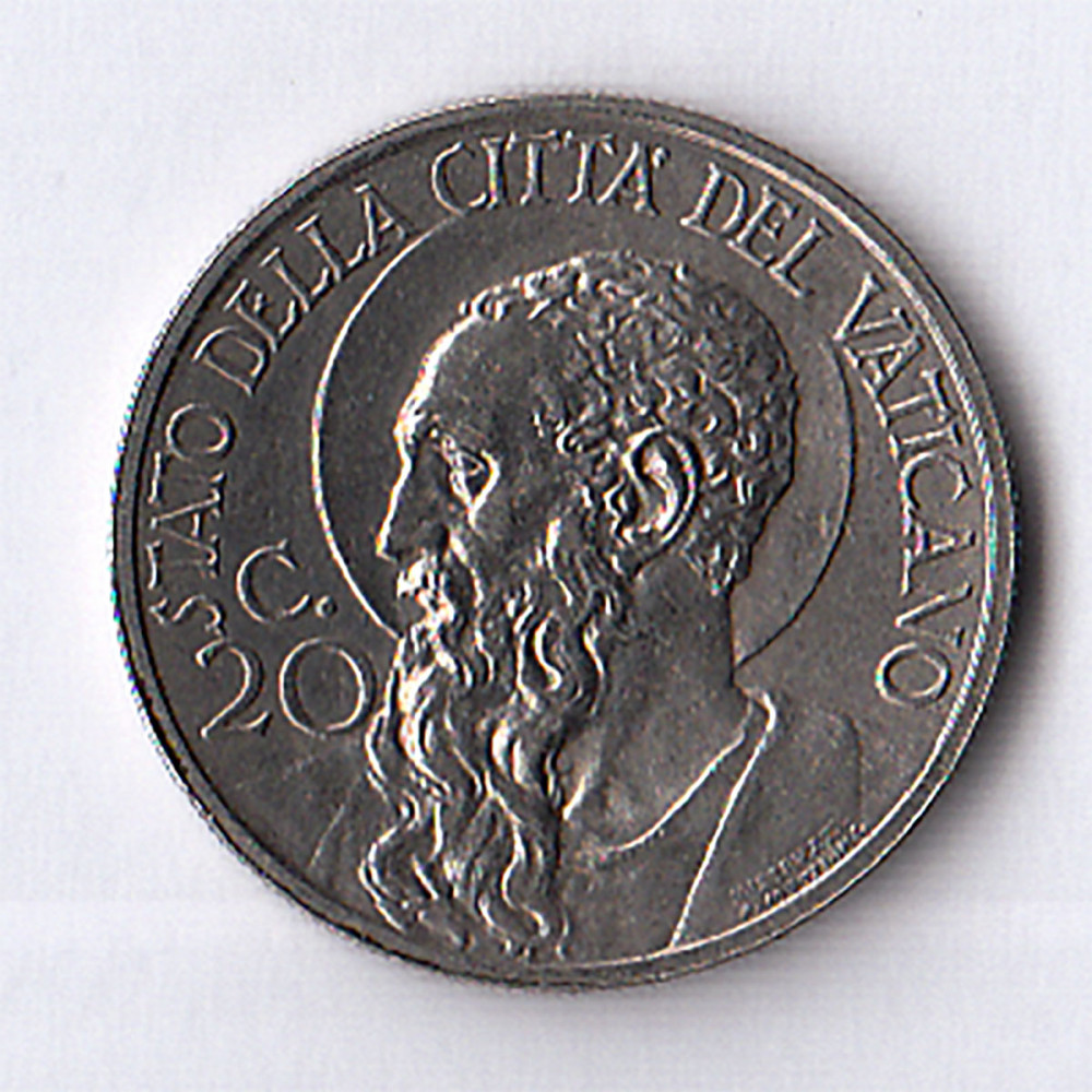 20 centesimi 1935 – Pio XI