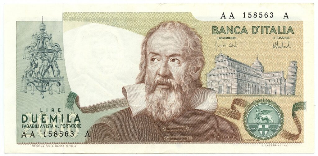 2.000 lire Galileo Galilei