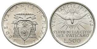 500 lire 1958 – Sede vacante