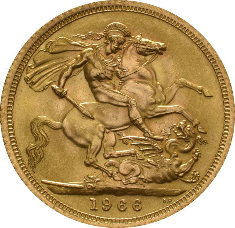 Sterlina d’oro del 1966