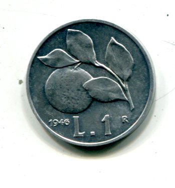 Moneta 1 lira 1946 Arancia