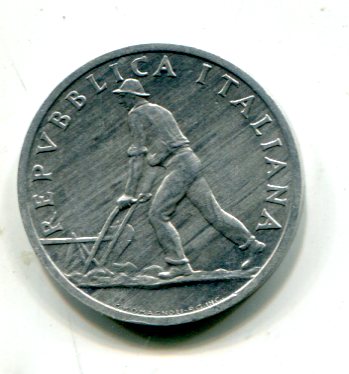 Moneta 2 lire 1946 Spiga