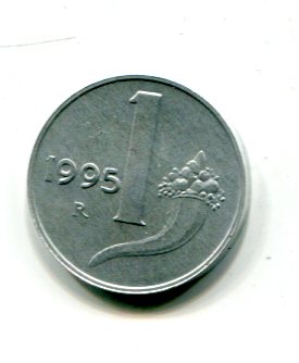 Moneta 1 lira 1995 Cornucopia