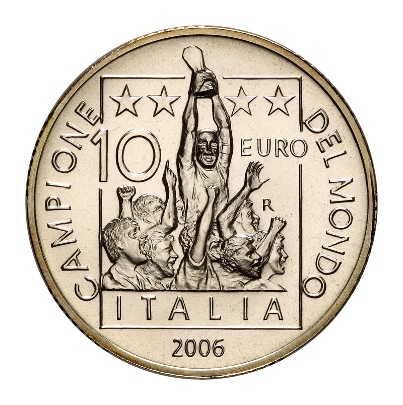 10 euro in argento (2006) Italia campione del mondo
