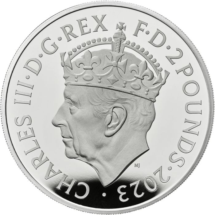 2 sterline in argento (2023) Carlo III