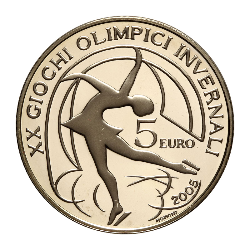 5 euro in argento (2005) Giochi Olimpici Torino