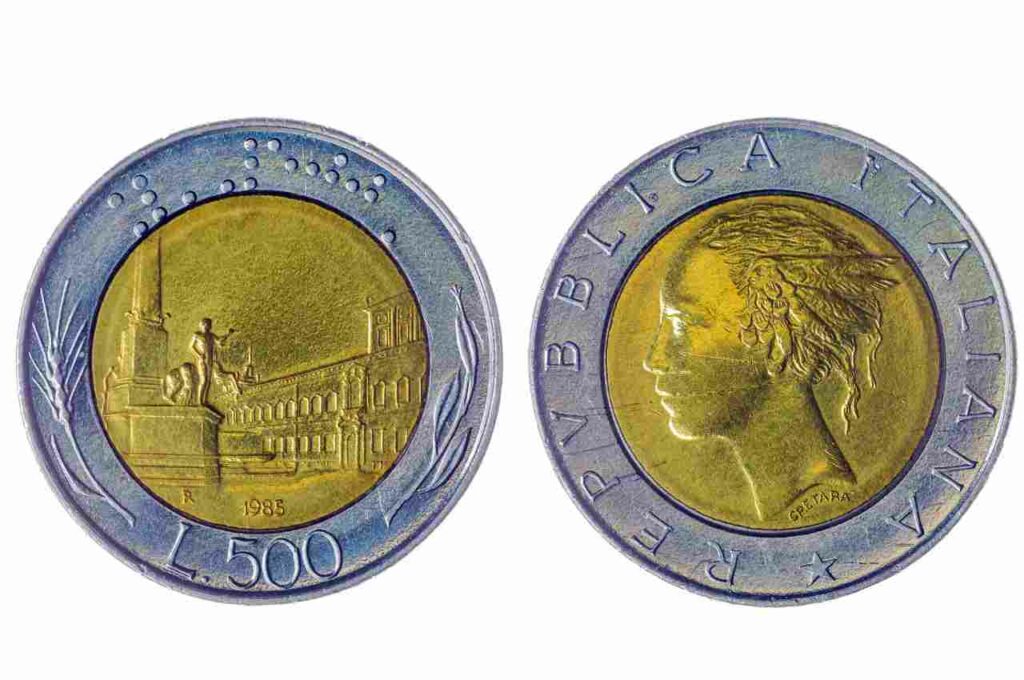 Monete da 500 Lire Bimetalliche