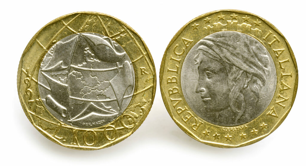 Monete 1000 lire Italia Turrita 2° tipo