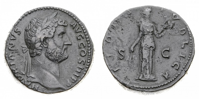 Sesterzio di Adriano (117-138 d.C.) - Valore approssimativo: 300€ - 600€